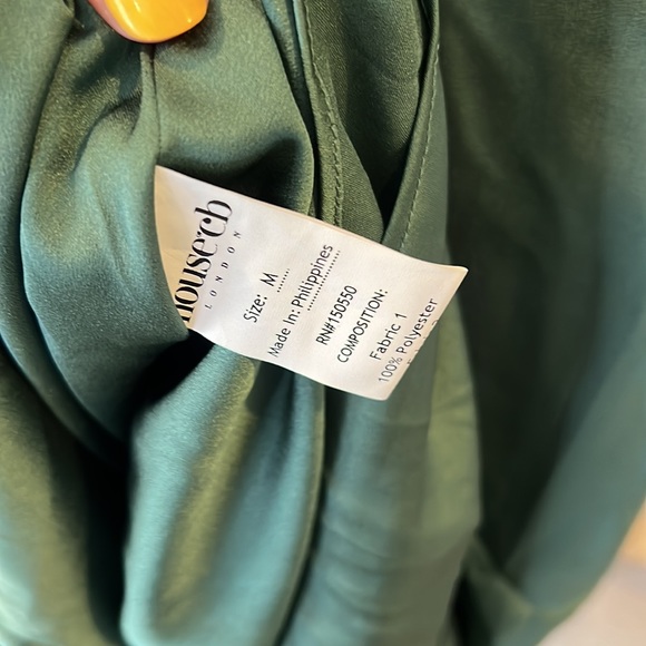 HOUSE OF CB 'Teia' Forest Draped Corset Midi Dress NWOT - Picture 10 of 10